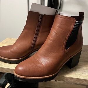 Naturalized Side Zip Heel Boots Brand New